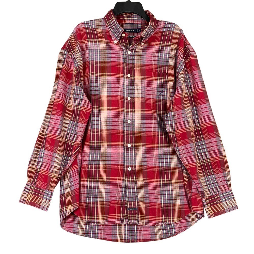 Nautica Shirt Mens XL Coastal Resort Prep Classic‎ Moderncore Casual